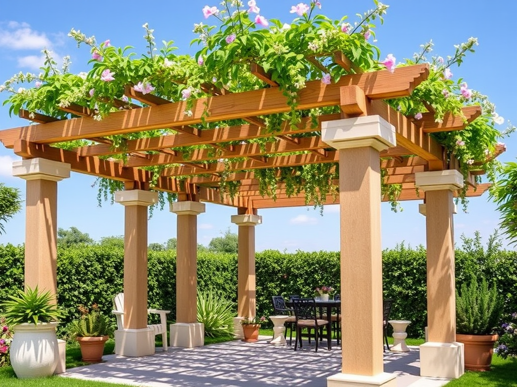 Freestanding Garden Pergola
