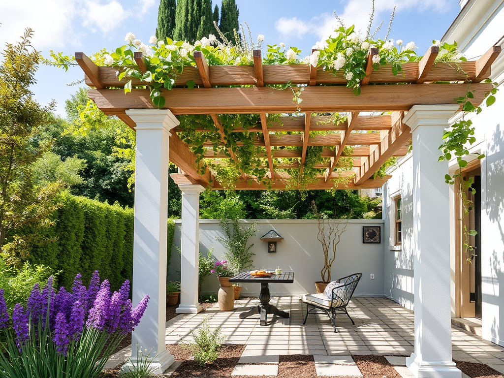 Pergola with Retractable Canopy